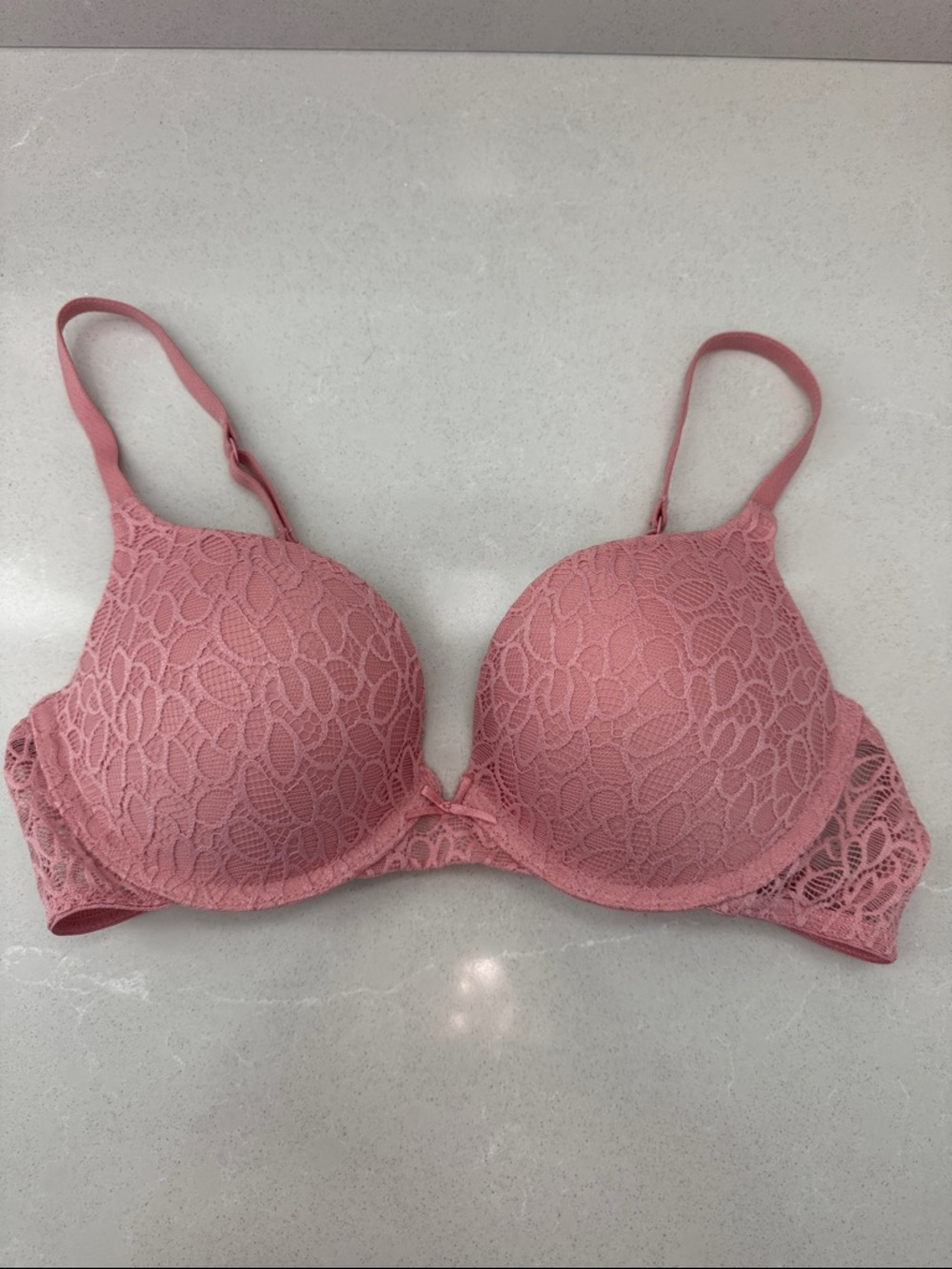 SO Lace Molded T-Shirt Bra in Dusty Pink